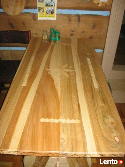 stoły drewniane