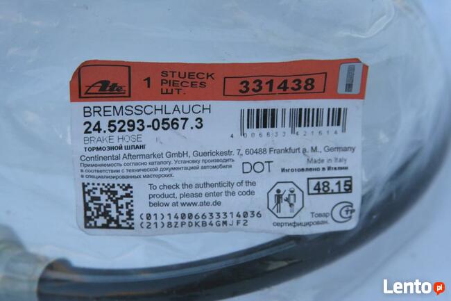 Przewód hamulcowy elastyczny przód Nissan Micra IV