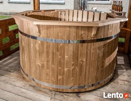 BALIA OGRODOWA Z TERMODREWNA - piec wewnętrzny, Ø 1,9m