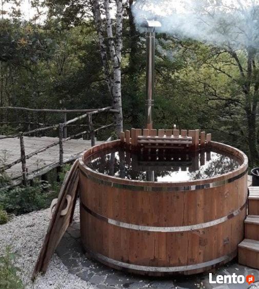 BALIA OGRODOWA Z TERMODREWNA - piec wewnętrzny, Ø 1,9m