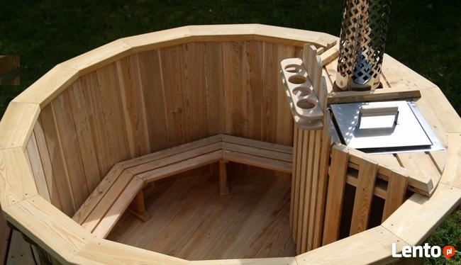 BALIA OGRODOWA Z TERMODREWNA - piec wewnętrzny, Ø 1,9m