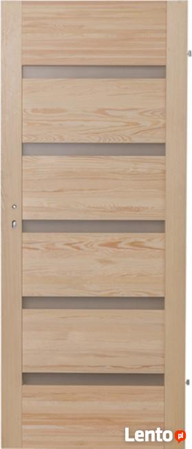 Drzwi drewniane PRZESUWNE, standard, skrzydło, ościeżnica, f