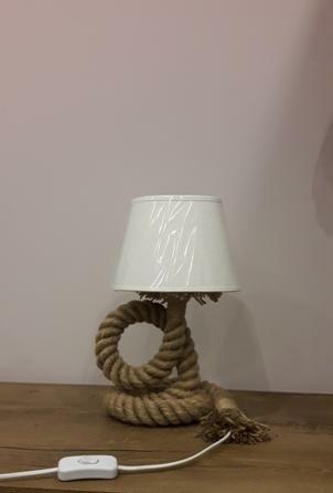 Lampka nocna z liny jutowej MINI 33cm