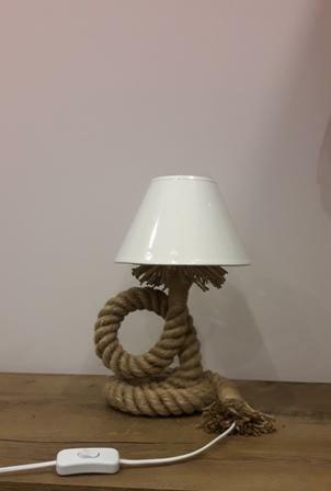 Lampka nocna z liny jutowej MINI 33cm
