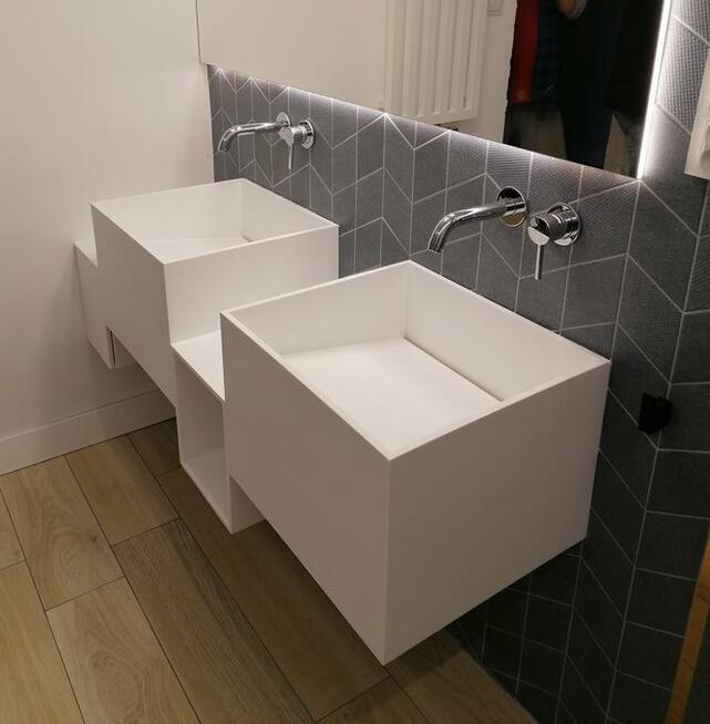 Umywalki kompozytowe na zamówienie SOLID SURFACE