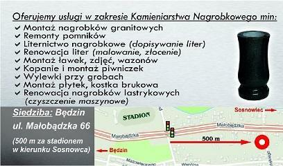 Nagrobki, Pomniki,Kamieniarstwo, Liternictwo