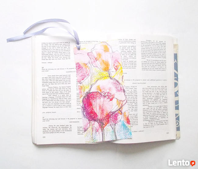 zakładki do książek, prezenty dla gości, upominki dla gości