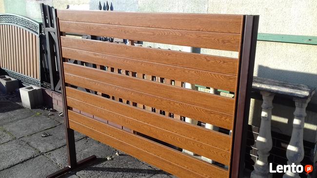 Ogrodzenie drewnopodobne