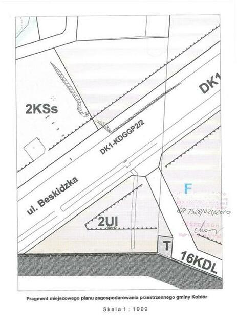 Działka usługowa Kobiór