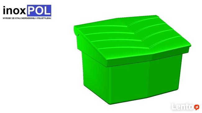Pojemnik na sól, piasek, żwir i sorbent PE - 60 l / 90 kg