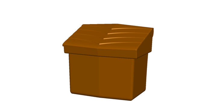 Pojemnik na sól, piasek, żwir i sorbent PE - 60 l / 90 kg