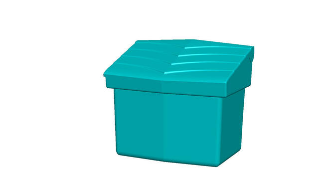 Pojemnik na sól, piasek, żwir i sorbent PE - 60 l / 90 kg