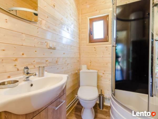 Domki z kominkami nad jeziorem - Kaszuby