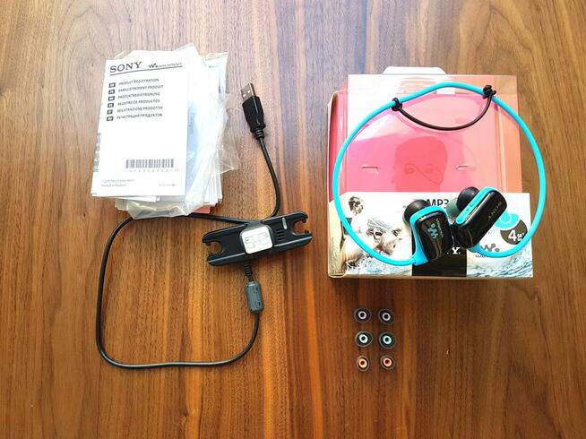 Sony NWZ-W273S słuchawki wodoodporne Walkman, odtwarzacz MP3