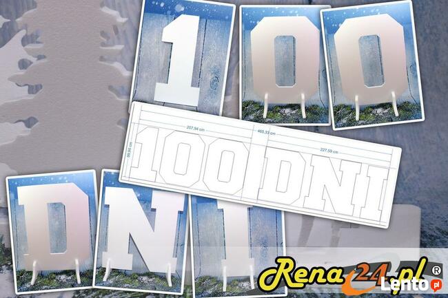 Duży napis 100 DNI- STUDNIÓWKA