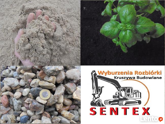 Piasek żwir piach płukany Dobre Miasto kruszywa czarnoziem
