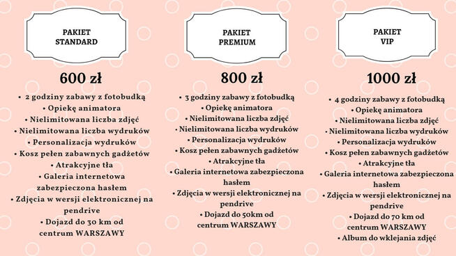 PROMOCJA ! Super Fotobudka Warszawa - Wolne TERMINY! ZADZWOŃ