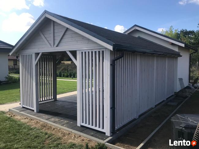 Na zamówienie: domek, wiata, altana 3w1 drewutnia składzik