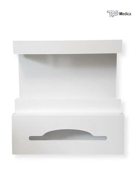 Podajnik dozownik i dyspenser na rękawice i fartuchy BIAŁY