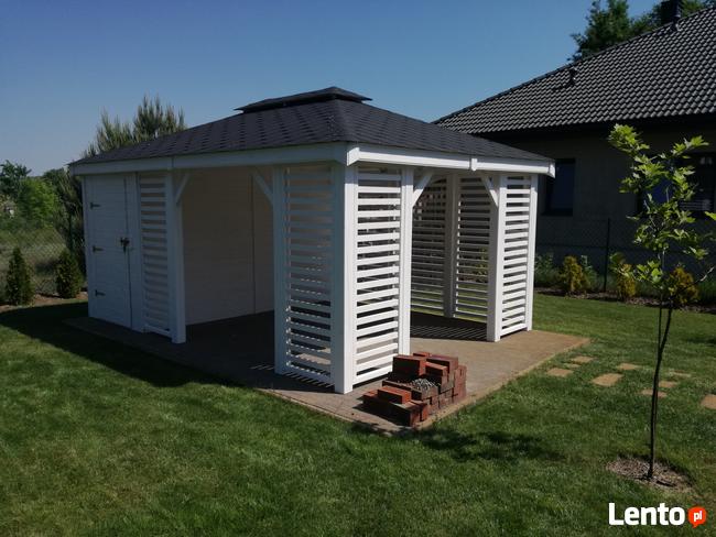 Na zamówienie: domek, wiata, altana 3w1 drewutnia składzik