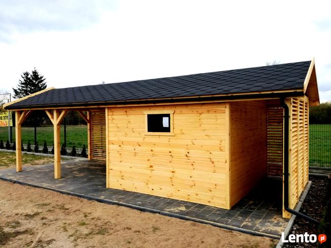 Na zamówienie: domek, wiata, altana 3w1 drewutnia składzik