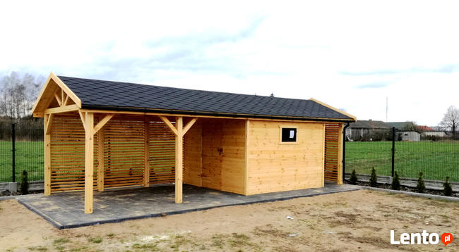 Na zamówienie: domek, wiata, altana 3w1 drewutnia składzik
