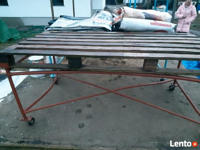 Stół warsztatowy na kółkach, solidny, mocny, duży, wózek mag