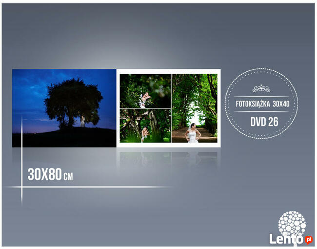 Album 30x40cm gotowe projekty ślubne DVD 26