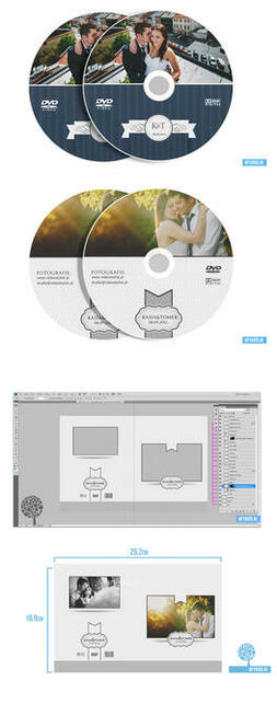 Okładka ślubne DVD 2 Projekty psd / Okładki