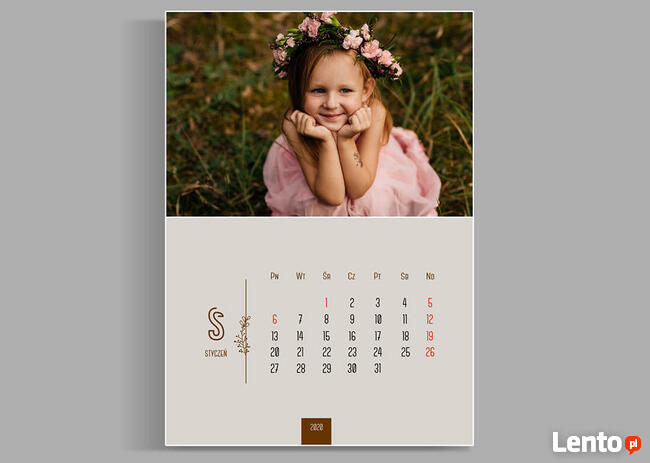 Foto Kalendarze A3 szablony kalendarium 2025