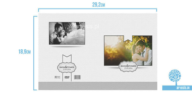 Okładka ślubne DVD 2 Projekty psd / Okładki