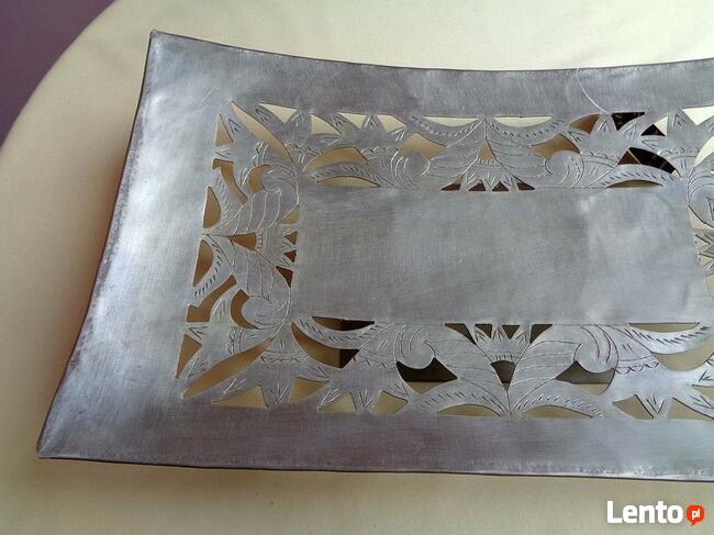 Patera metalowa, rękodzieło --Indie