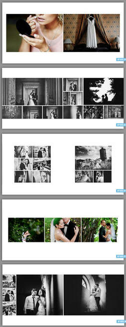 Foto książka ślubna 30x30 szablony DVD22 zaprojektuj album