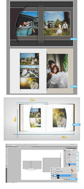 Projekty Photoshop fotoksiązka DVD 20 A4 30×21