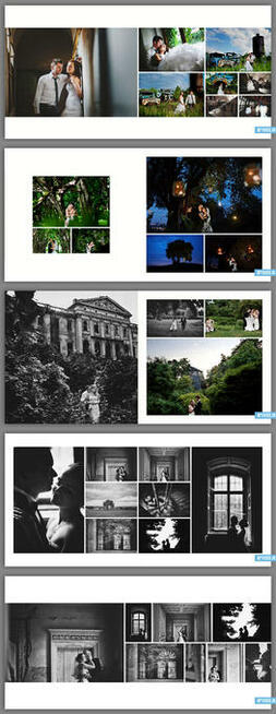 Fotoksiążki 30x60 zestaw szablonów DVD 23