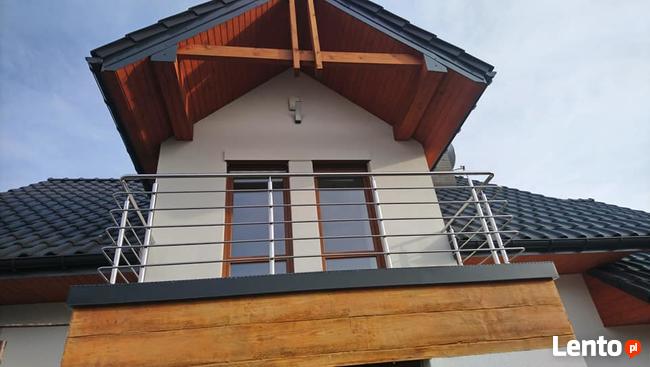 Balustrady, schody, zadaszenie, ogrodzenie, brama, wiatrołap