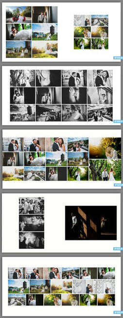 Foto książka ślubna 30x30 szablony DVD22 zaprojektuj album