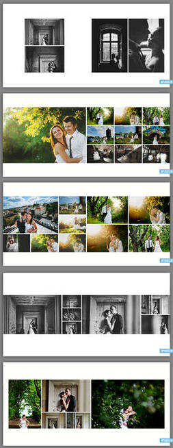 Fotoksiążki 30x60 zestaw szablonów DVD 23