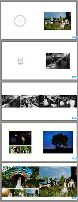 Foto książka ślubna 30x30 szablony DVD22 zaprojektuj album