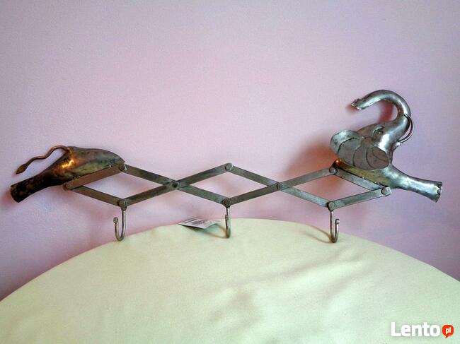 Wieszak metalowy, rękodzieło --Indie