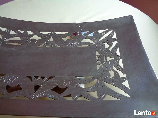 Patera metalowa, rękodzieło --Indie