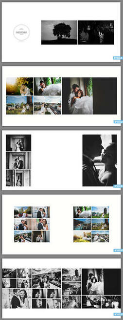 Fotoksiążki 30x60 zestaw szablonów DVD 23