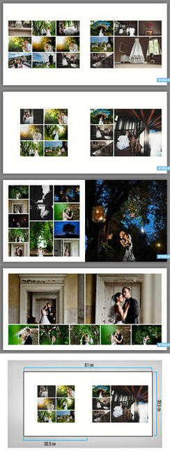 Fotoksiążki 30x60 zestaw szablonów DVD 23