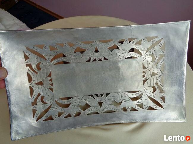 Patera metalowa, rękodzieło --Indie