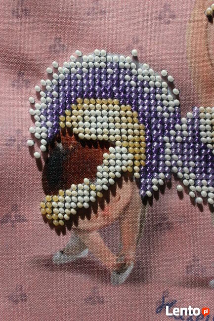 Sprzedam obraz ręcznie haftowany (metoda koralikowa).