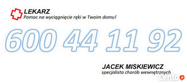 Lekarskie wizyty domowe na terenie Warszawy i okolic.