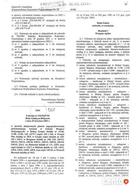 Działka inwestycyjna 3880 m2 droga nr. 16 k.Grudziądza