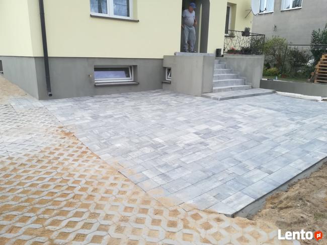 Usługi koparko ładowarką . Usługi brukarskie