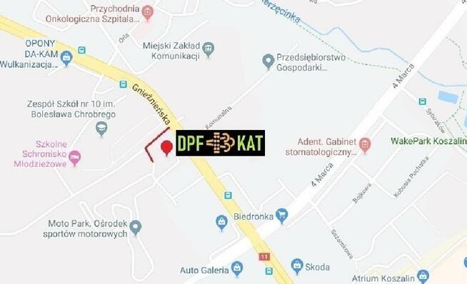 Koszalin, czyszczenie, mycie : DPF , FAP , KATALIZATORY maps