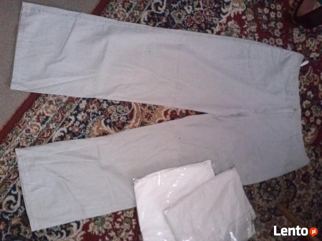 Spodnie damskie jasne, 22 szt. różne rozm, po 10 zł/szt.